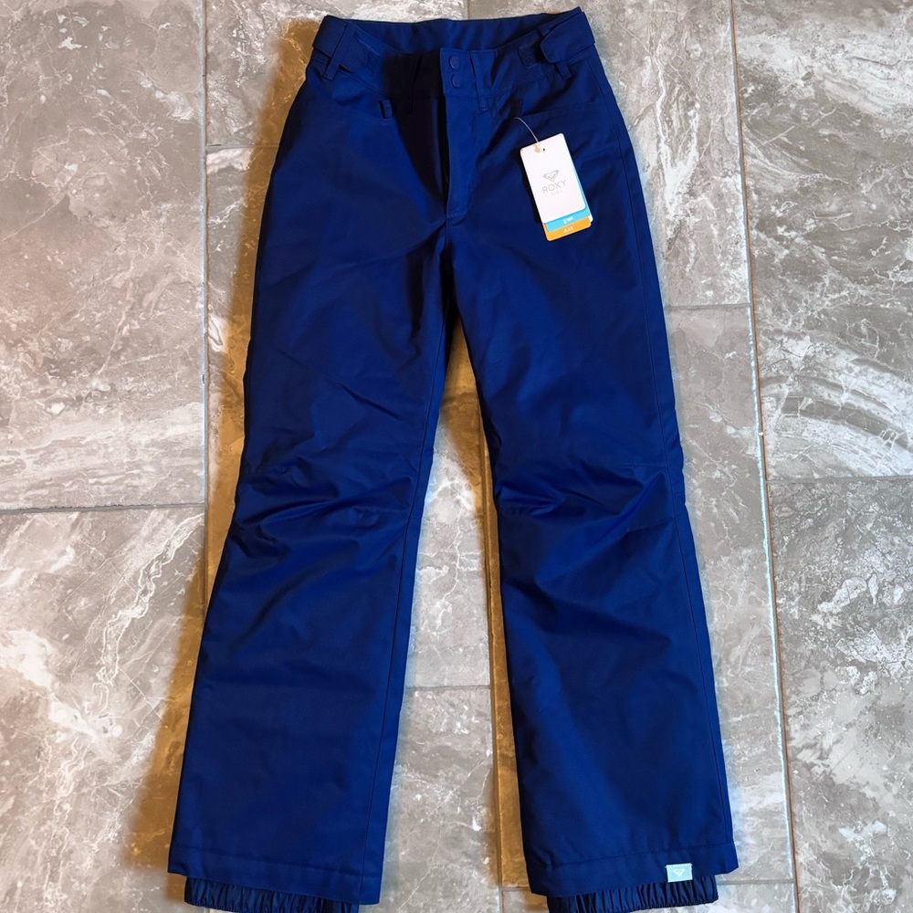 NWT Roxy Girls Navy Blue Ski Pants